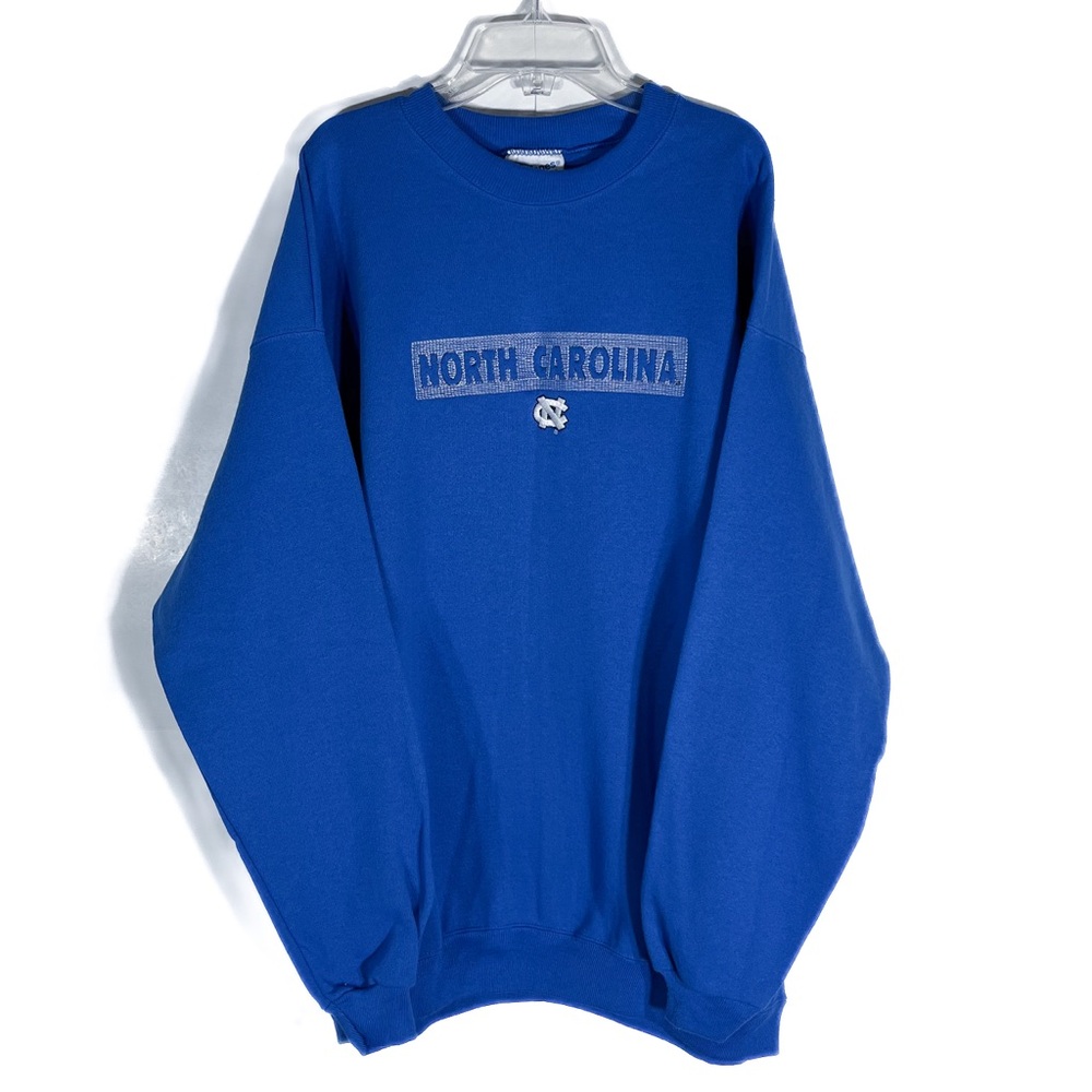 Vintage UNC North Carolina Tar Heels Heavyweight Sweatshirt XL Embroidered Logo